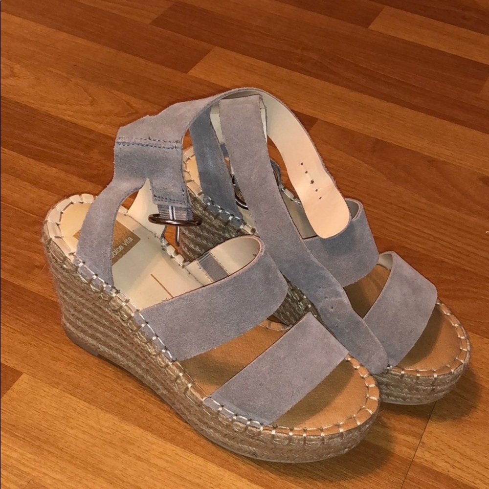 Dolce vita suede espadrille platforms